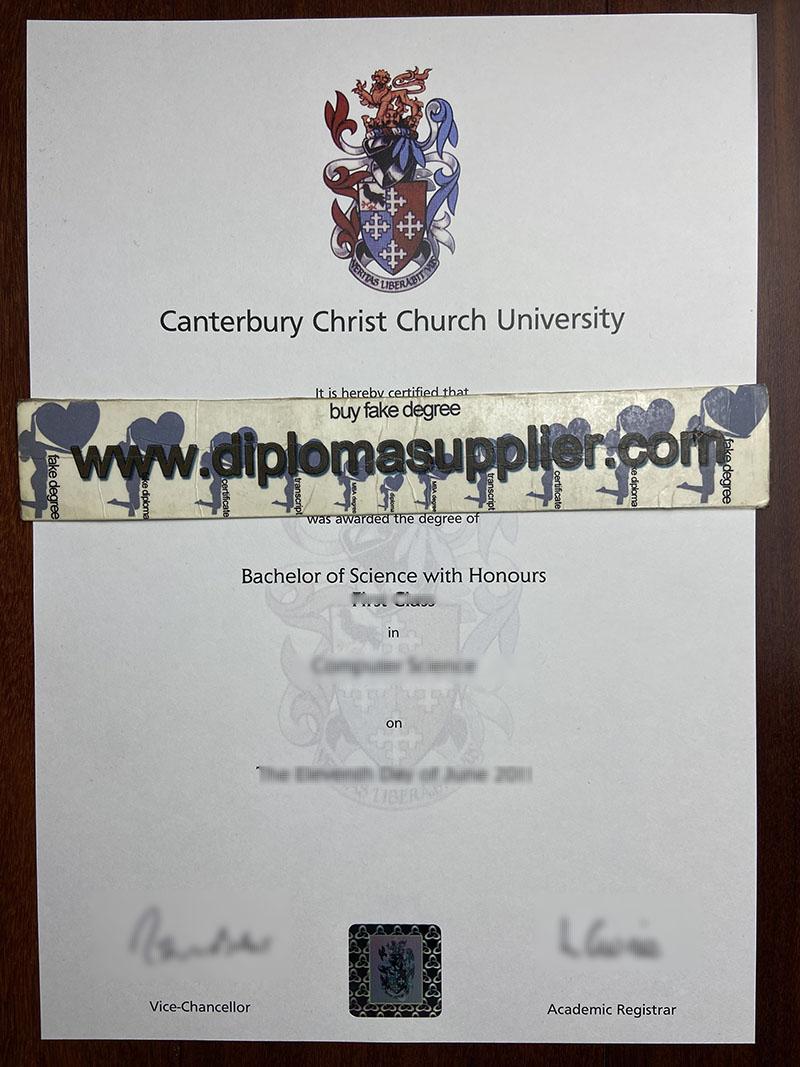 Where Fast to Buy Canterbury Christ Church University Fake Degree?