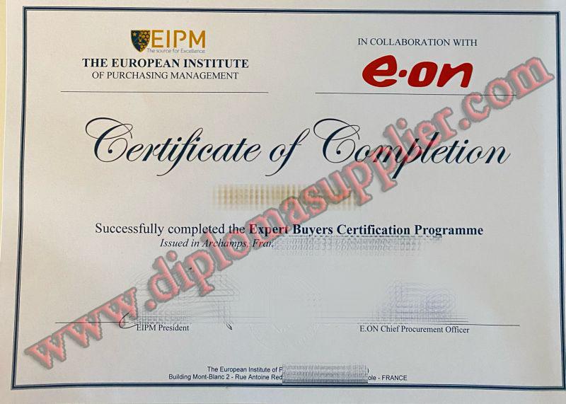 Fake European Institute of Purchasing Management Diploma, Buy EIPM Fake Certificate