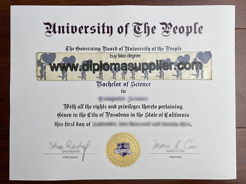 University of the People diploma, University of the People fake degree, University of the People fake certificate