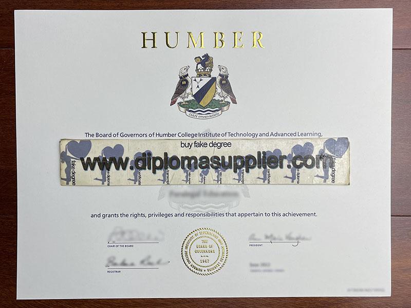 Humber College diploma, Humber College fake degree, Humber College fake certificate