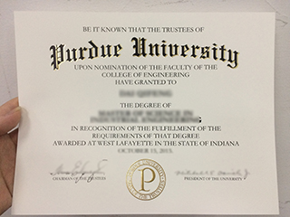 Buy Fake Purdue University Diploma O