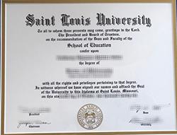 Fake Saint Louis University Diploma,
