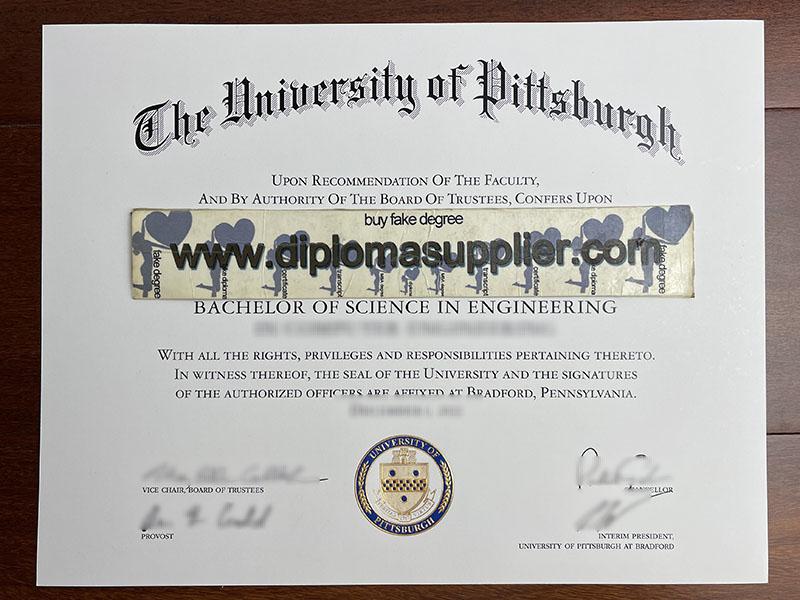 University of Pittsburgh Fake Diplom