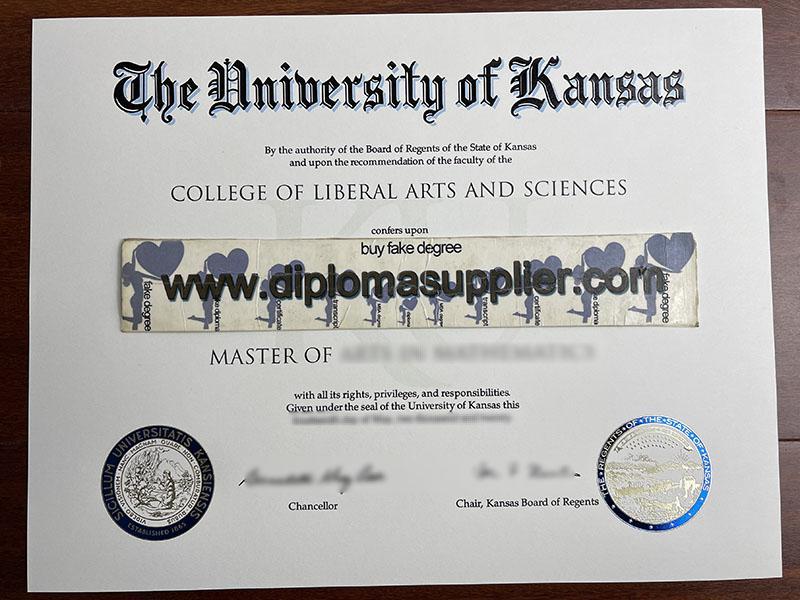 Buy University of Kansas Fake Diplom