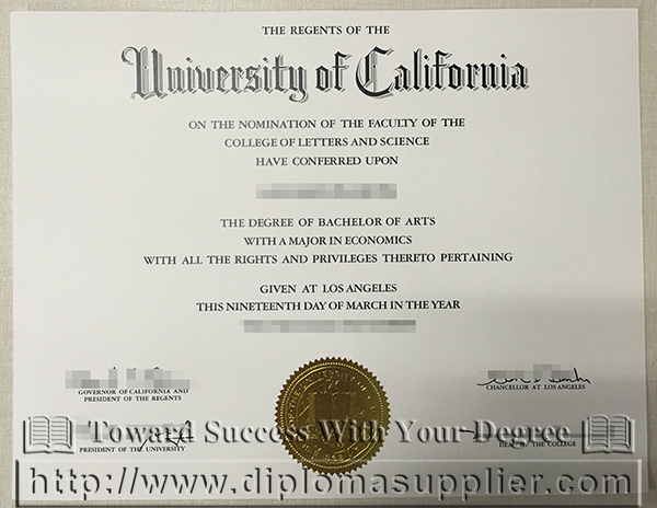 UCLA degree, UC degree, UC certificate, University of California degree