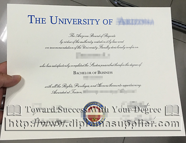 University of Arizona degree, University of Arizona certificate, University of Arizona Eller College of Management diploma