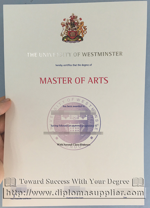 University of Westminster fake diploma, where to buy it