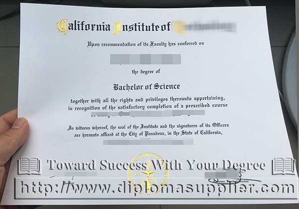 Caltech degree, California Institute of Technology degree, CIT certificate, CIT degree