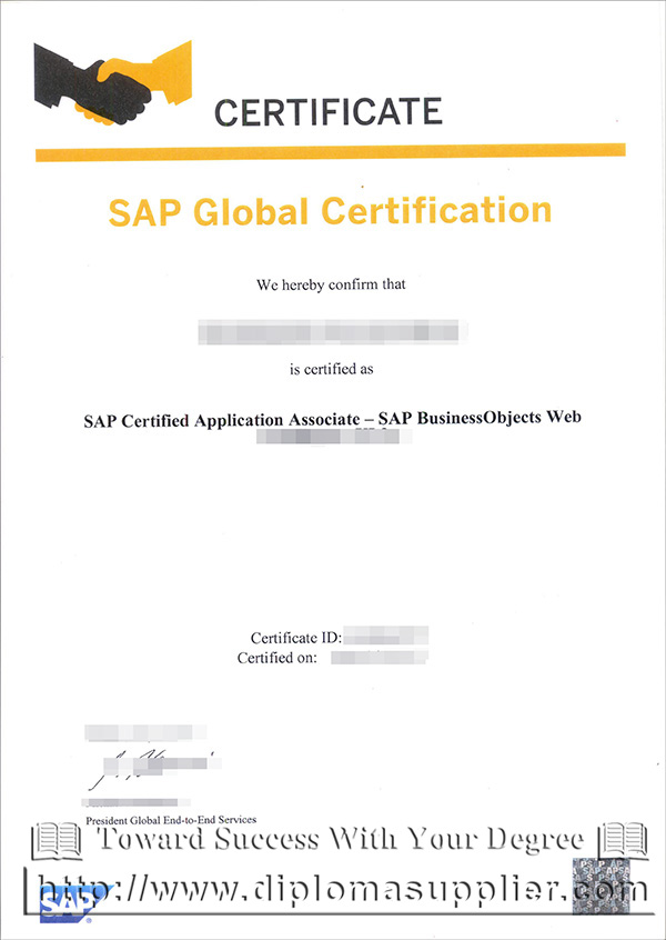 How to buy a fake SAP Global certification