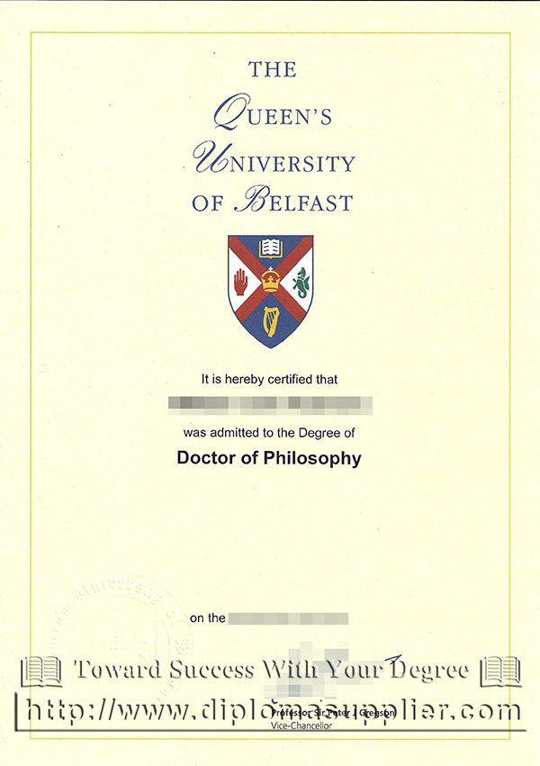 buy QUB fake degree, Queen's University Belfast degree certificate
