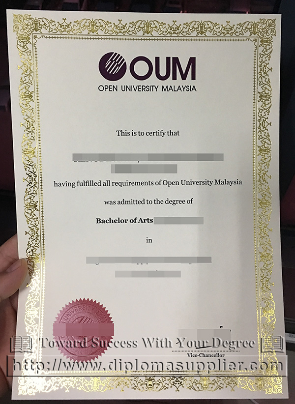 buy OUM fake diploma, Open University Malaysia fake degree ...