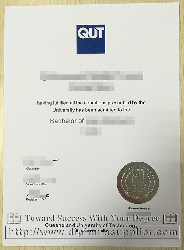 Queensland University of Technology degree, QUT degree, QUT diploma certificate