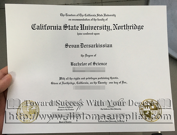 Cali Northbridge fake degree certificate, CSUN fake diploma
