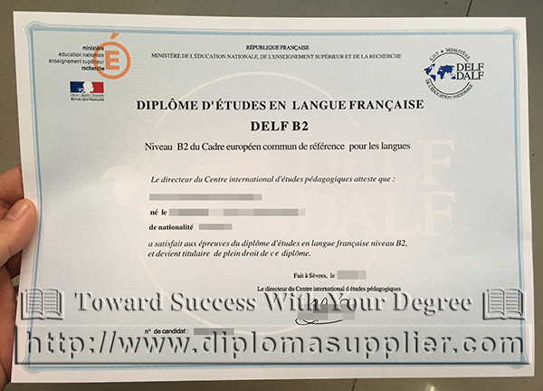 DELF diploma, DELF certificate, diplôme d'études en Langue Française DELF