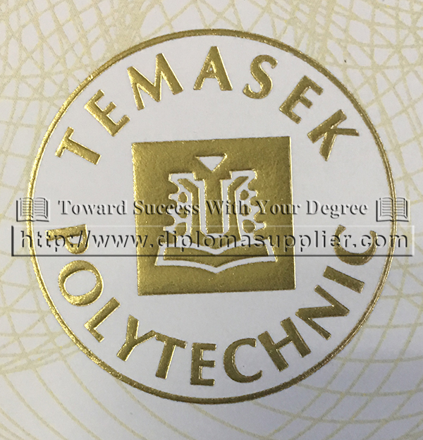 Temasek Poly/TP logo, Temasek Poly seal, TP seal, Temasek Poly stamp