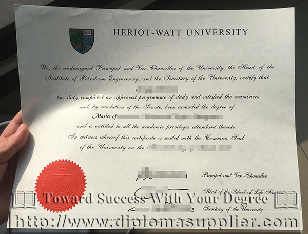 fake Heriot-Watt University diploma for sale