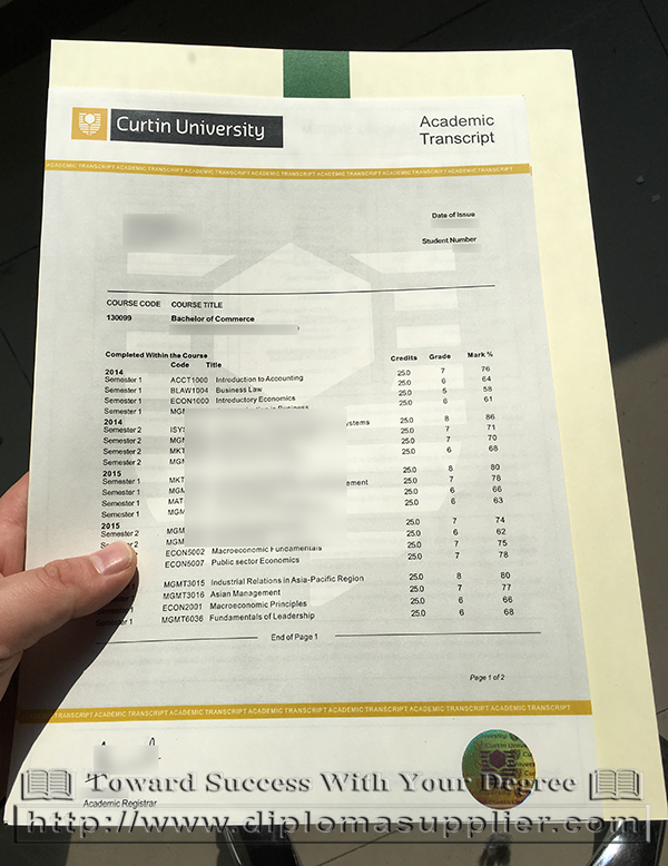 how to buy Curtin University fake degree with transcript