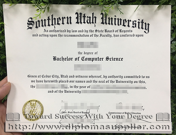 Southern Utah University degree, Southern Utah University bachelor's degree, Southern Utah University diploma