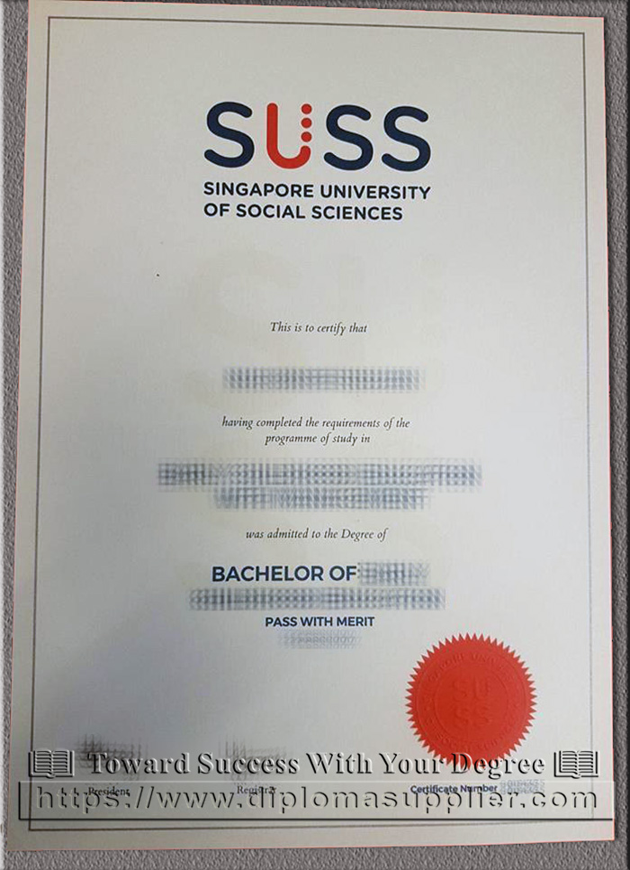 How to buy SUSS fake degree in Singapore?