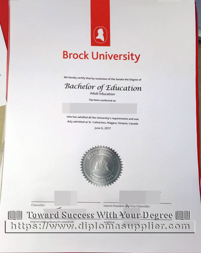Brock University degree, Brock University diploma, bachelor of education