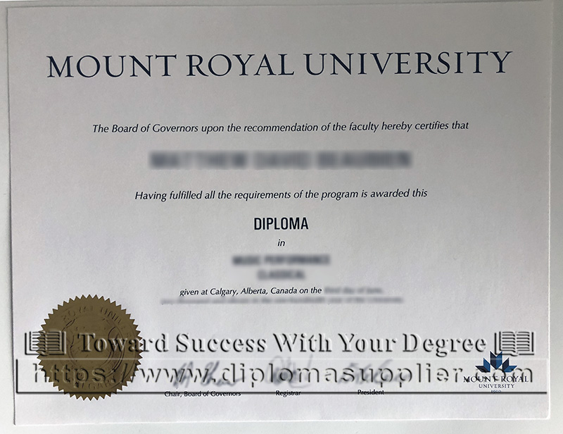 Mount Royal University degree, Mount Royal University diploma, MRU degree, MRU diploma