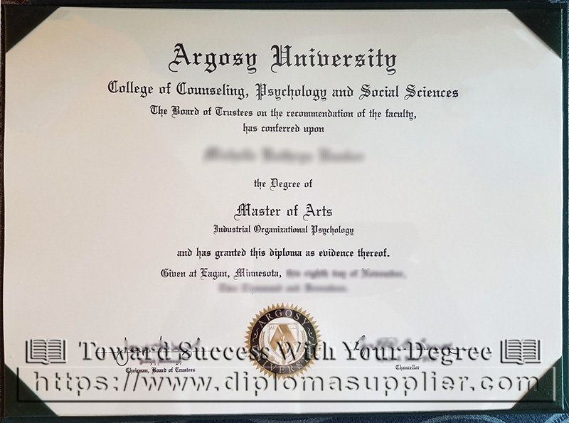Argosy University degree, Argosy University diploma