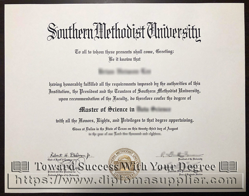 How Soon Can I Get the Southern Methodist University Fake Certificate?