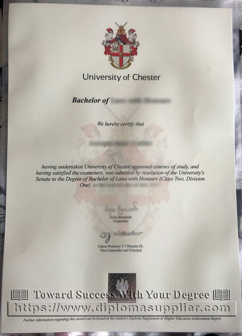 Best Way to Buy University of Chester Fake Degree