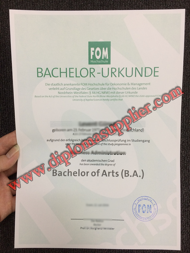 Where to buy fake FOM Hochschule diploma, order fake FOM degree