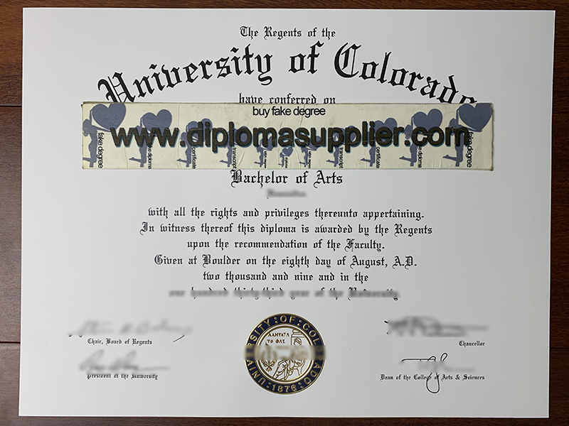 Where to Buy Fake University of Colorado Diploma Certificate