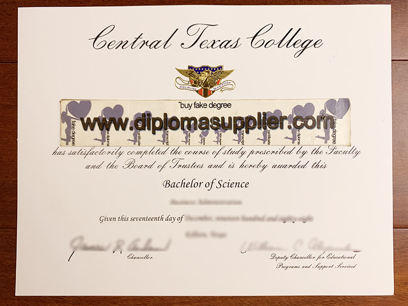 fake Central Texas College diploma, fake Central Texas College degree