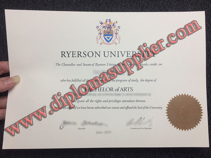 Fake Ryerson University Diploma Sample, Buy Fake Canada Degree
