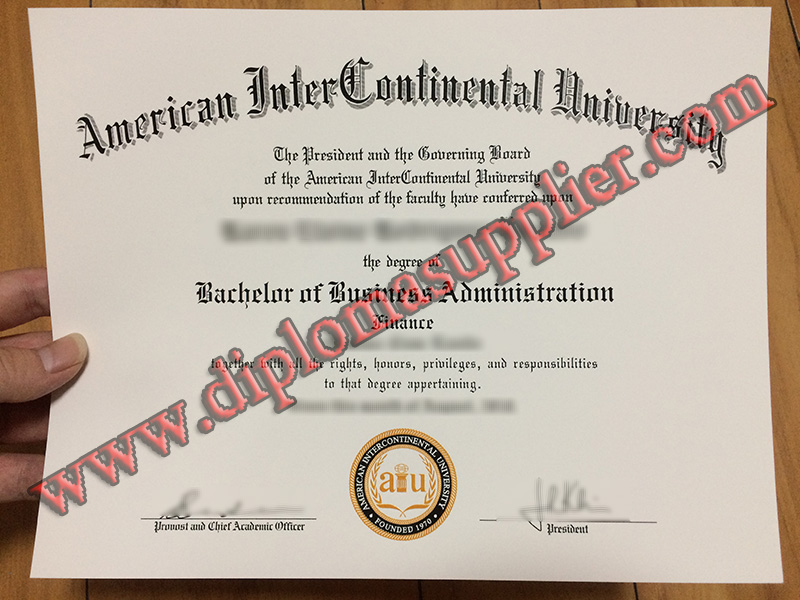 fake American InterContinental University diploma, American InterContinental University fake degree
