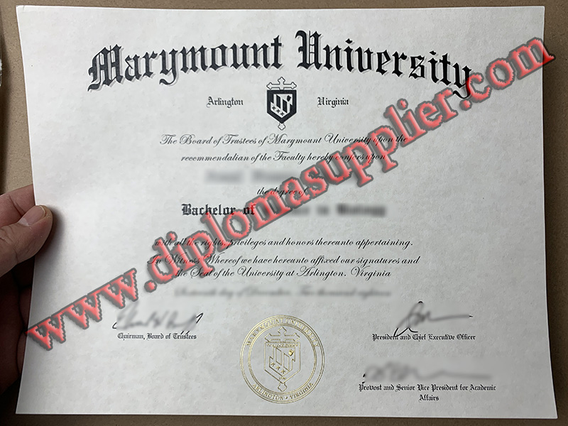 Can I Buy the Marymount University Fake Diploma Certificate