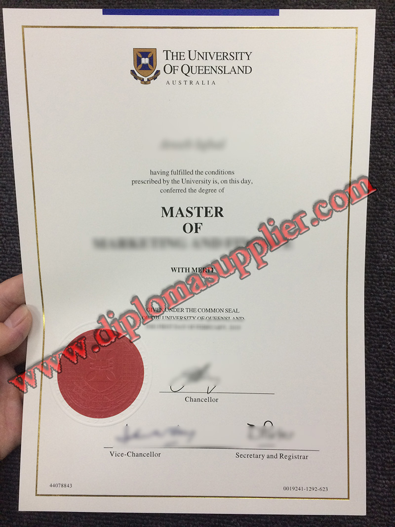 Fake University of Queensland Diploma Sample, Buy Fake Degree