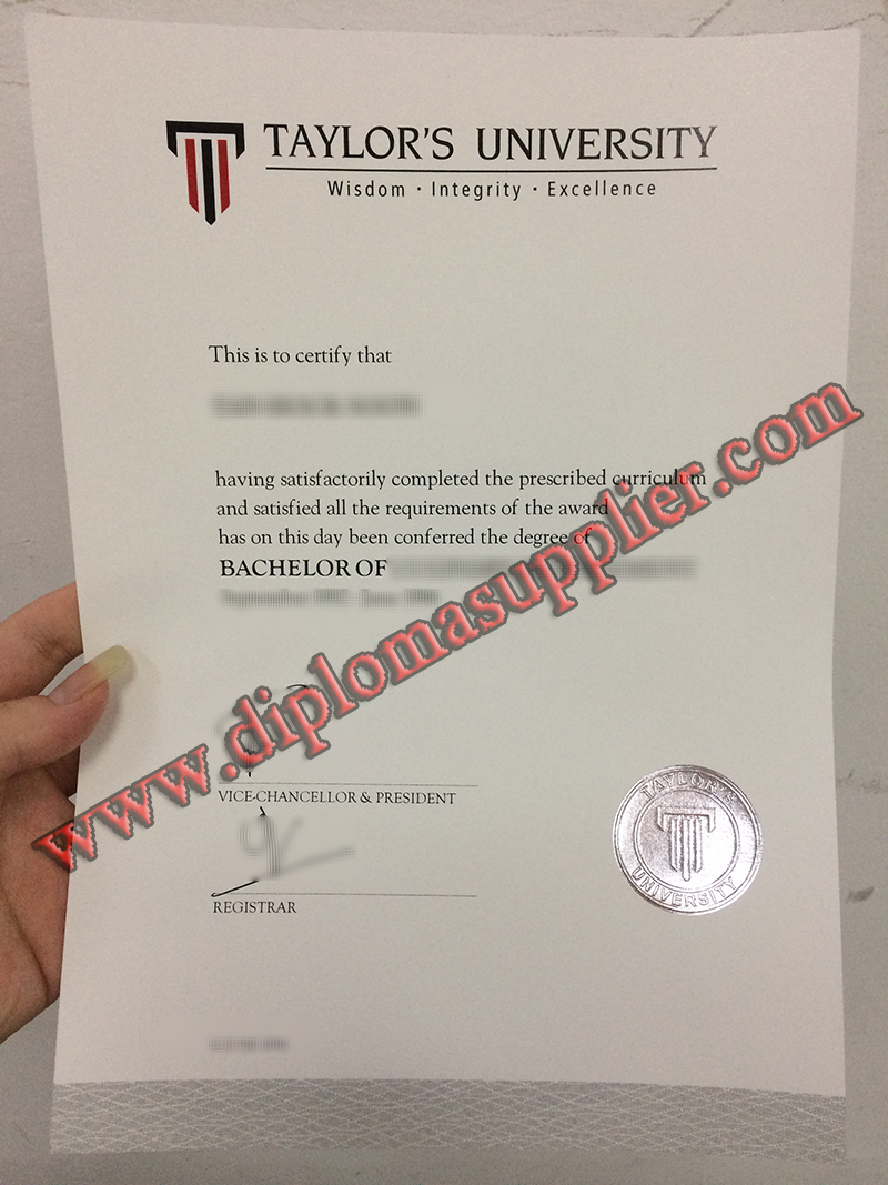 How to Get a Taylor’s University Fake Diploma?