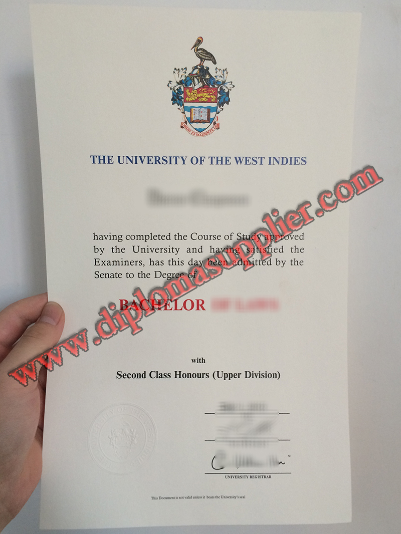 Buy University of the West Indies Fake Diploma, Fake Degree
