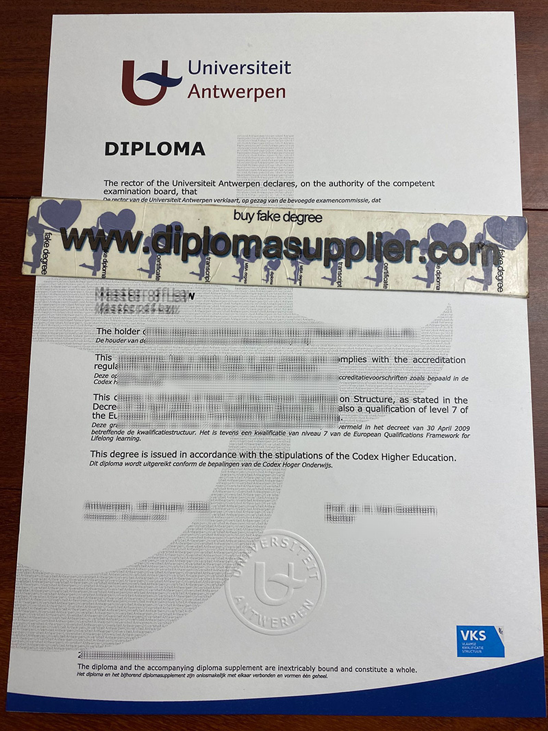 Buy Universiteit Antwerpen Fake Diploma, Fake University of Antwerp Degree