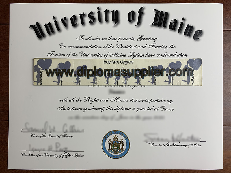 University of Maine fake diploma, fake University of Maine degree, University of Maine fake certificate