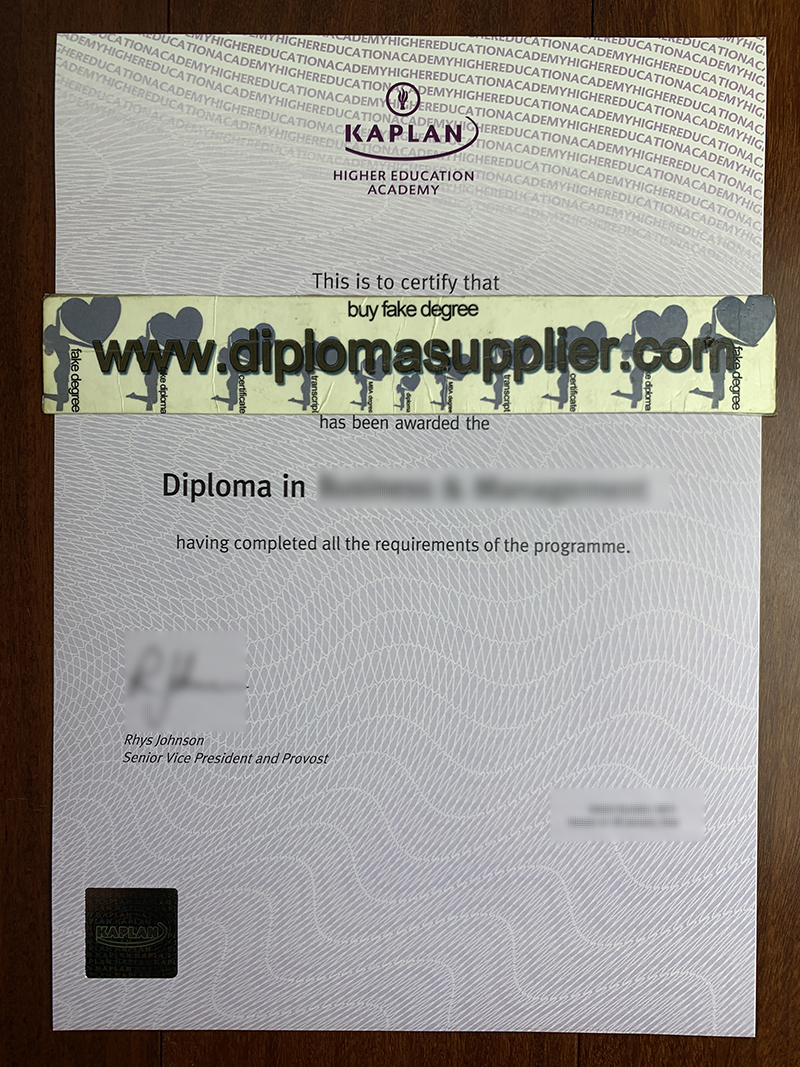 fake Kaplan Higher Education Academy diploma, Kaplan Higher Education Academy fake certificate