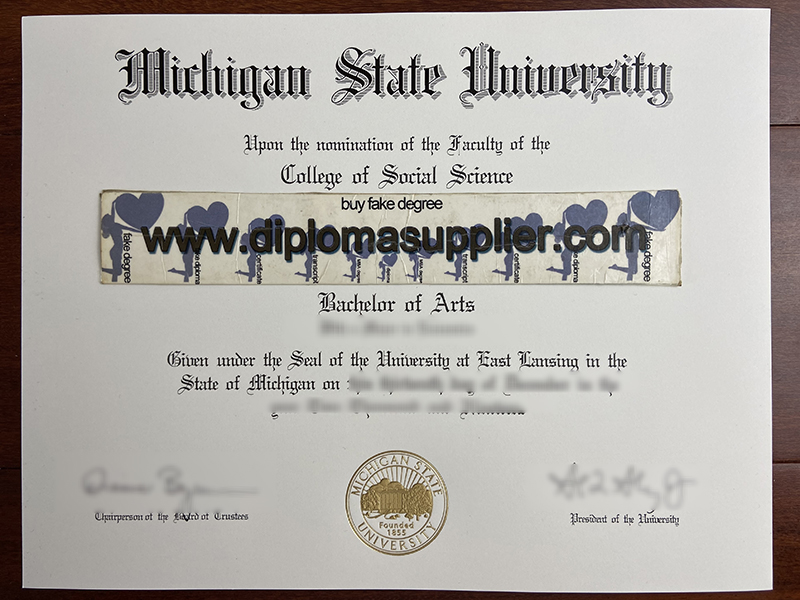 How Safety to Buy Michigan State University Fake Degree?