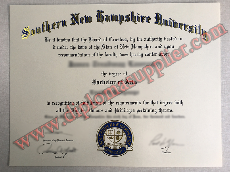 Fake Southern New Hampshire University Diploma,Buy SNHU Fake Degree