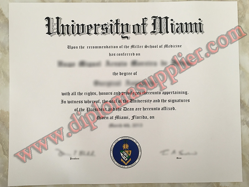 How to Create University of Miami Fake Degree Certificate?