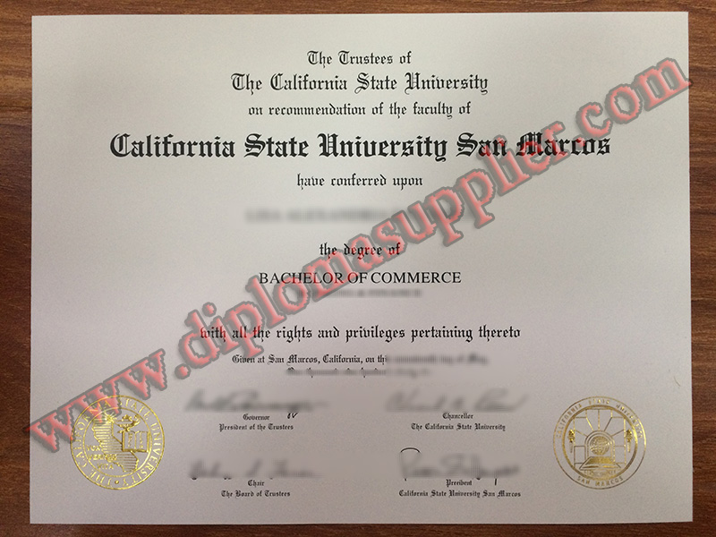 Buy California State University San Marcos Fake Diploma, Fake Degree