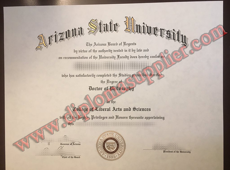 fake Arizona State University diploma, Arizona State University fake degree, fake Arizona State University certificate
