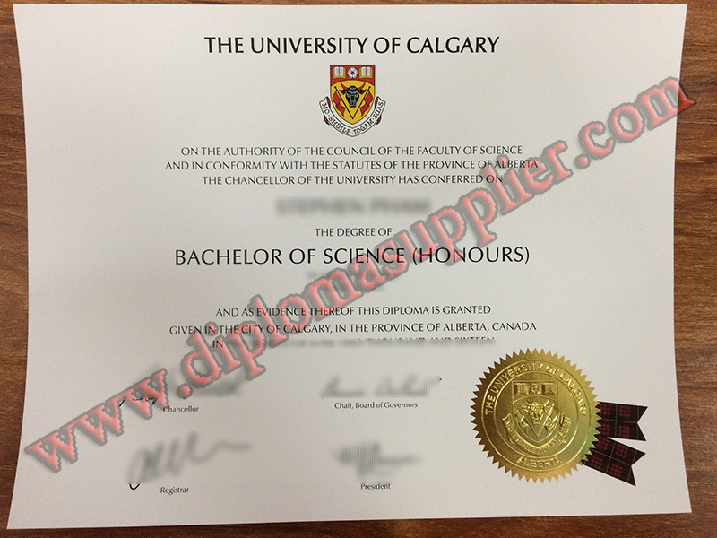 Where to Purchase University of Calgary Fake Degree Certificate