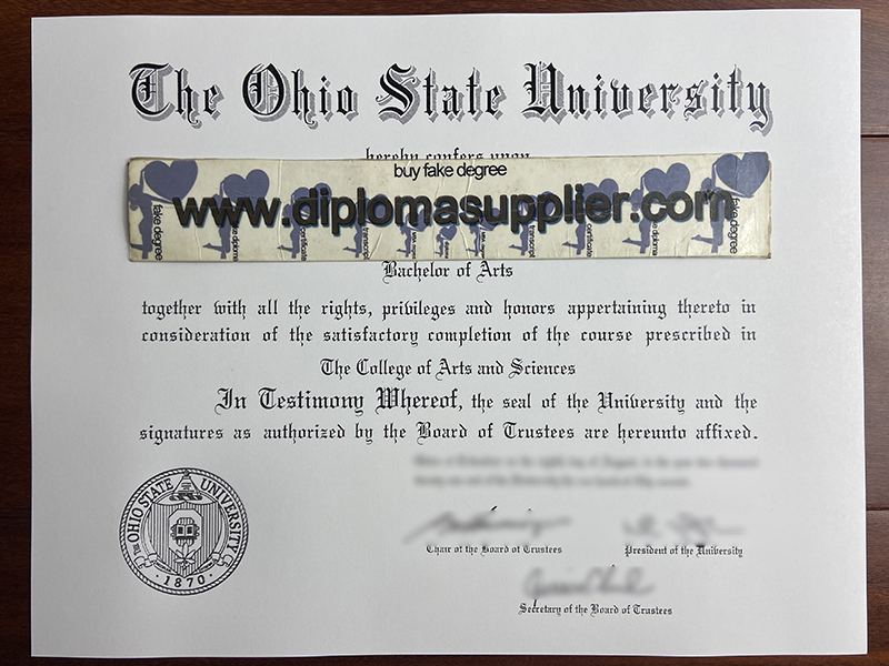 How Fast to Buy Ohio State University Fake Degree Certificate?