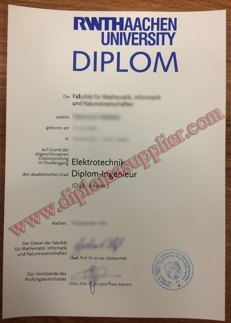 fake RWTH Aachen University diploma, RWTH Aachen University fake degree