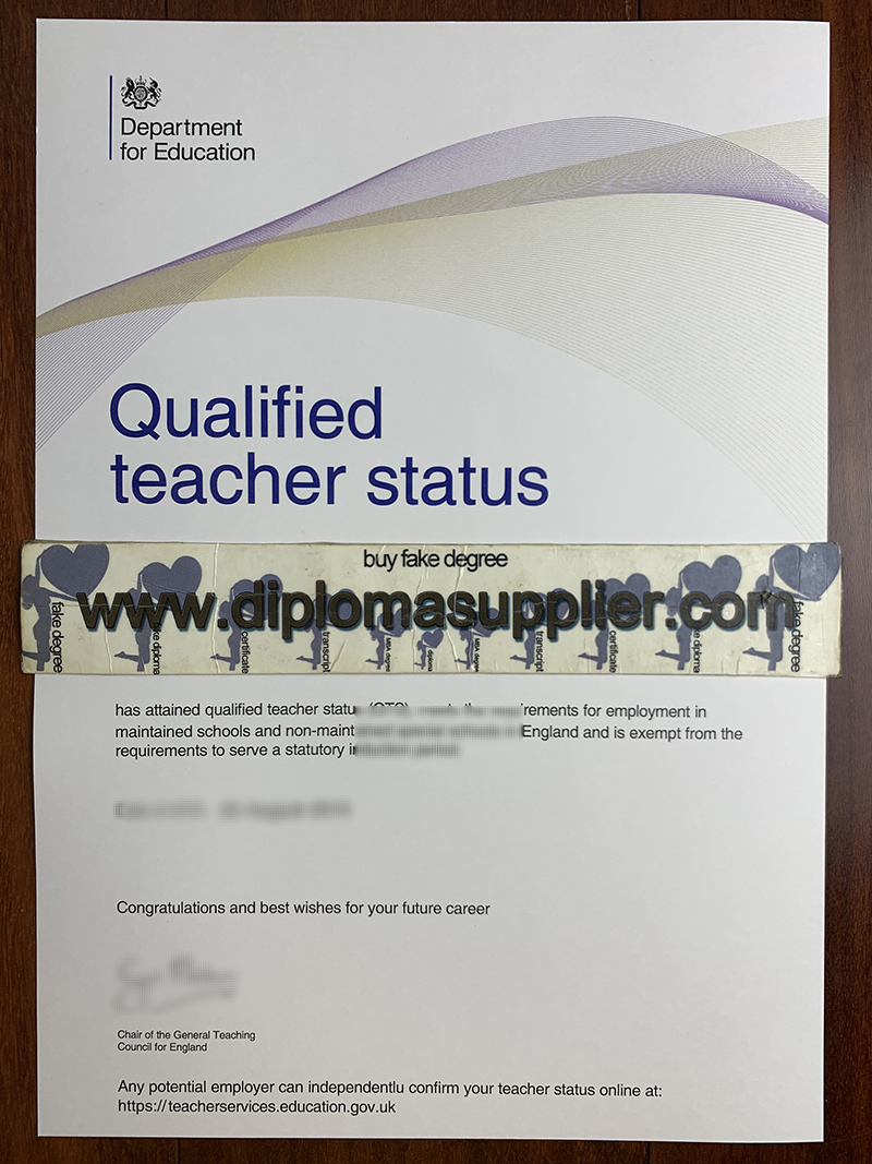 fake Qualified Teacher Status diploma, Qualified Teacher Status fake certificate, buy fake degree