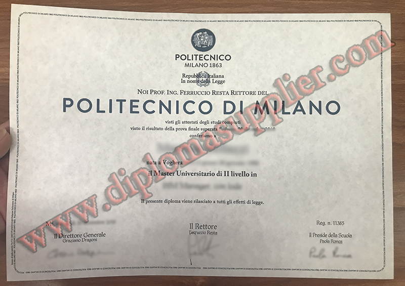 Can I to Buy Politecnico di Milano Fake Diploma, Fake Degree